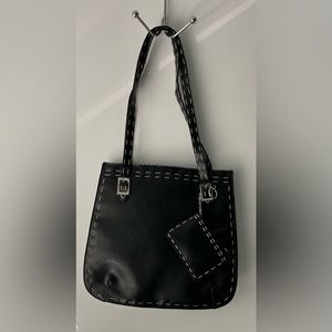 XOXO New York Black Vinyl Shoulder Bag